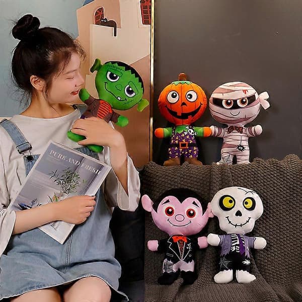 30 cm Funny Halloween Plush Toy Doll Horror Doll Halloween Prop Doll (Mummy)