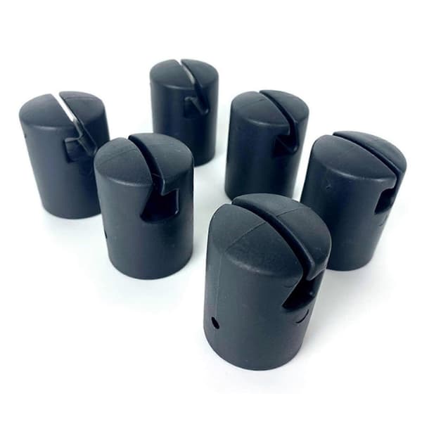 1 Set Trampoline Enclosure Pole Caps Durable High Strength Smooth Edge Super Stability Trampoline Enclosure Pole Safety Caps with Screws T