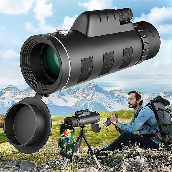 High-Resolution Monocular Telescope Multifunctional Portable Telescope for Hunting and Wildlife