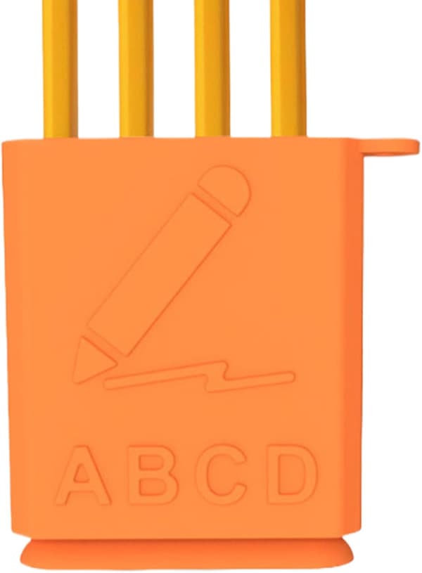 Pen Tip Protector - Protective Silicone Against Breakage, Pen Tip Cover with Top Hook for Easy Grip, Office Supplies for Students, Artists Orange