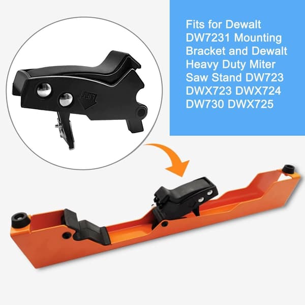 2 Pieces Dewalt DW7231 Miter Saw Mounting Bracket Clamps with Mounting Brackets