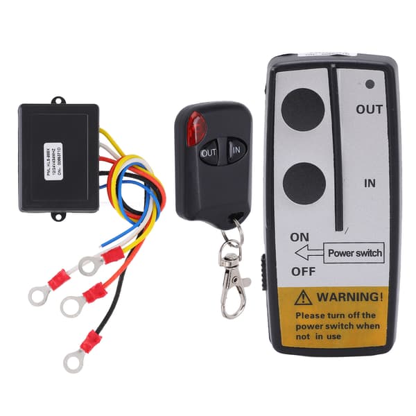 Wireless Winch Remote Control with Receiver 12V 24V 23m Long Range Universal Accessory