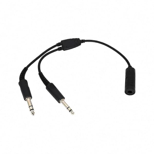 Airbus Headset Adapter 7.1mm til GA Dobbeltstik Kabel til Flyhovedtelefoner