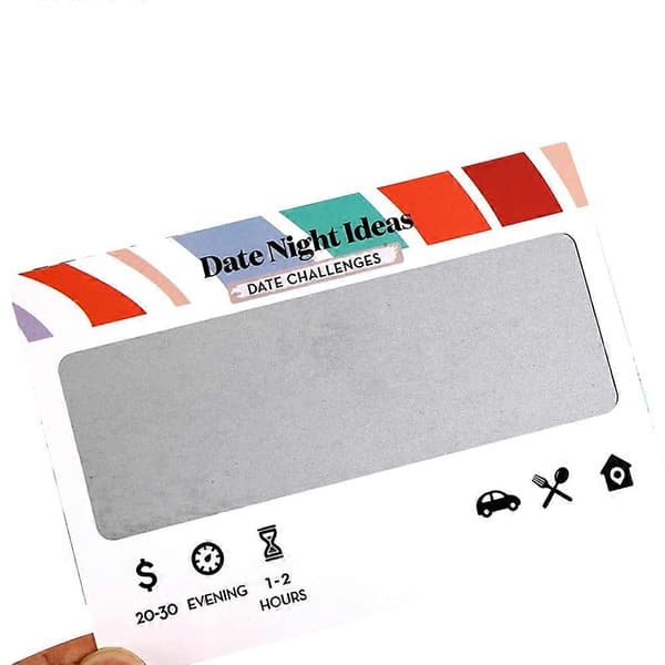 Skrabelodskortspil til par - Idéer til dateaftener Whit White One Size