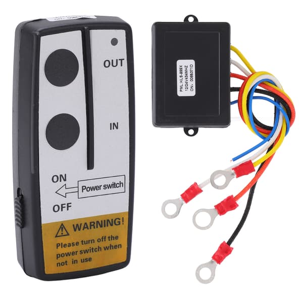 Wireless Winch Remote Control with Receiver 12V 24V 23m Long Range Universal Accessory