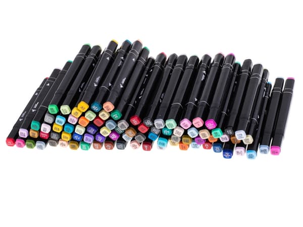 Dobbelt-sidet alkoholbaseret tuschpenne – 80-pak multifarve multifärg multicolor