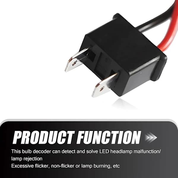 2-pak H7 LED Canbus dekoder fejlfri eliminatoradapter