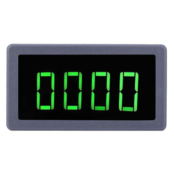 4-digit Green LED Tachometer RPM Speed Meter with NPN Hall Proximity Sensor