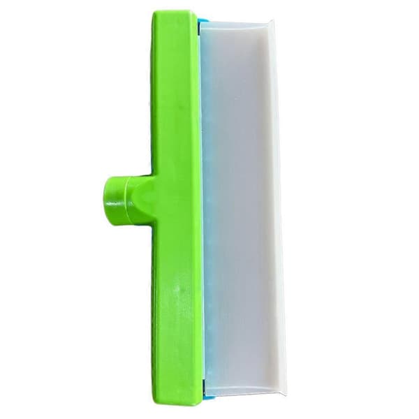 Recyclable Silicone Window Scraper Kit, Reusable Glass Cleaning Tools with Silicone Scraper and Microfiber Scrubber for Car Glass Blue