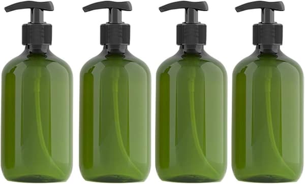 4 isoa tyhjää pulloa, tilavuus 300 ml (vihreä)