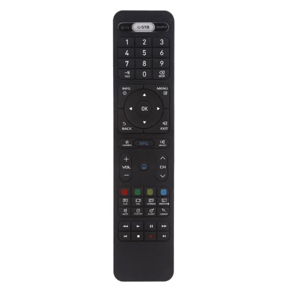 Fjernbetjeningssubstitution til FORMULER 02F9 TV-boks