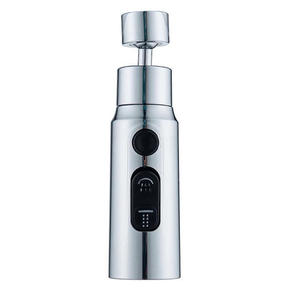 Extension Faucet Nozzle Adjustable Bathroom Sink Faucet Booster Universal Extender Quick Connect Silver