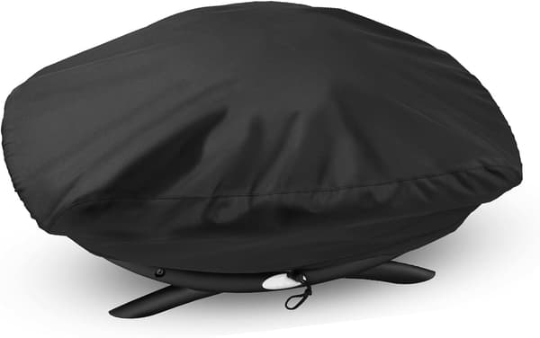 Vandtæt BBQ-overtræk Bærbart UV-resistent overtræk 90x55x27cm Sort til Udendørs Grill