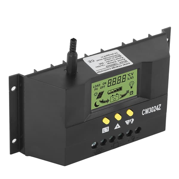 12V 24V 30A Solar Charge Controller PWM LCD-display til hjemme-, industri- og kommerciel brug