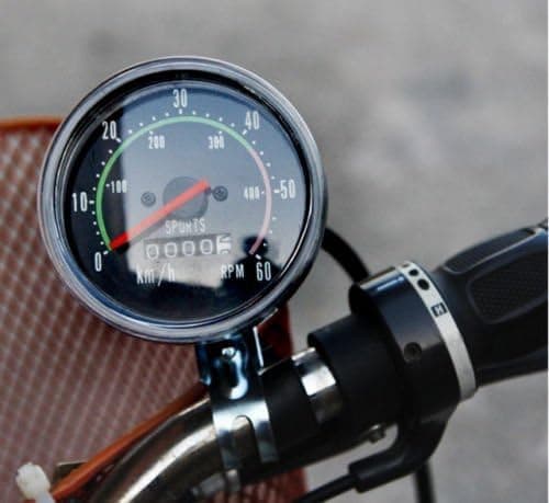 2025 Latest Model Old Style Bicycle Speedometer in KPH Analog Odometer Classic Style for 24”-27.5” Bicycle