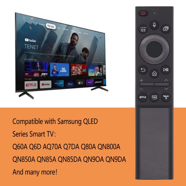 Samsung Smart TV Remote Control with Voice Control BN59-01357D Compatible Black black