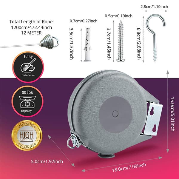 Vileda Cordomatic Klesvaskline 15m Vil102811
