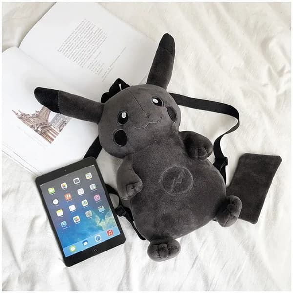 Monsters Lightning Dark Pikaghning pehmolelu musta black 42*29*9cm