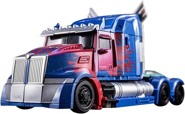Transformerende leker Optimus Prime leketøy, deformert bilrobot, actionfigur deformasjonsmodell, transformerende legering