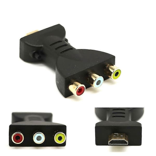 HDMI-kompatibel han til 3 RCA hun komposit AV-konverter AV-signaladapter