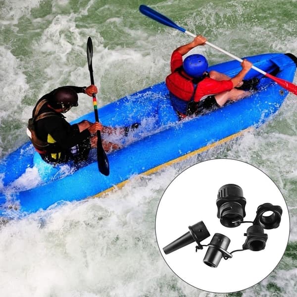 Inflatable Pump Adapter Multifunctional Air Pump Converter 4 Standards Conventional Air Valve Attachment for Inflatable Boat 0.1