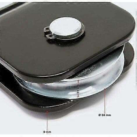 4t Opening Pulley Winch Cable Guide Snatch Block Deflection Pulley