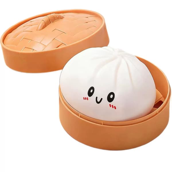 25 cm Large Dumpling Toy - White Bags, Pillows, Sofa (without cage) white 25cm