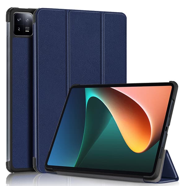 Etui til Redmi Pad Pro 12.1 2024 Beskyttende Stativ Blød Silikone S Dark Blue