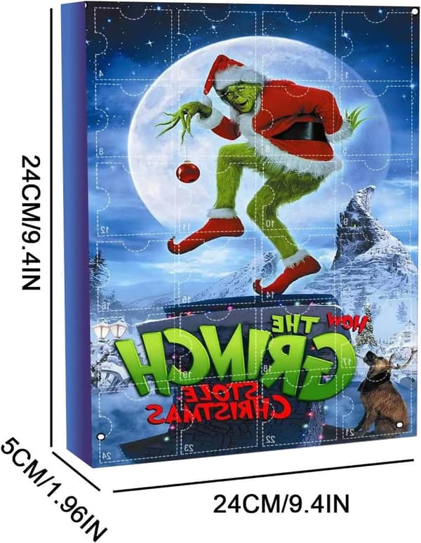 2025 Ny julekalender Mystery Box - Grinchen, 24 dager