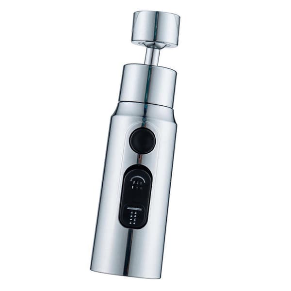Extension Faucet Nozzle Adjustable Bathroom Sink Faucet Booster Universal Extender Quick Connect Silver