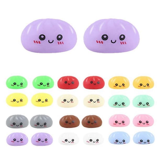 DIY Mochi Squishies Leksaker för barn Stresslindring Sensoriska leksaker Set Julkalender 2026 Presentförpackning, Interaktiv 24-dagars nedräkningsleksak