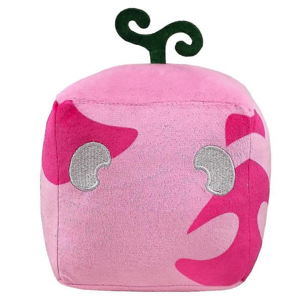 Blox Fruit Game Peripheral Fruit Leopard Box Plush Toy Purple Box Doll