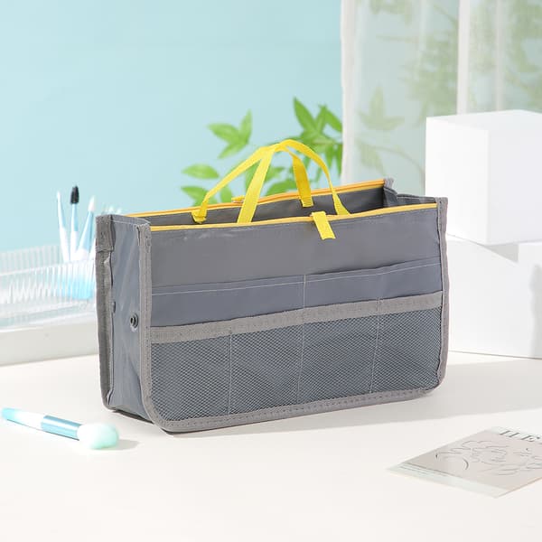 Bag in bag set toiletry bag grey