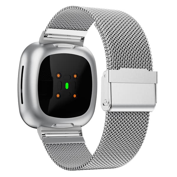 Milanese Mesh Armbånd Fitbit Versa 4/Sense 2 Sølv