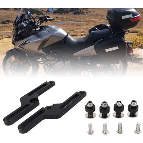 Motorcycle Windshield Mounting Bracket Kit for SUZUKI V-STROM DL650 2017-2020 Black