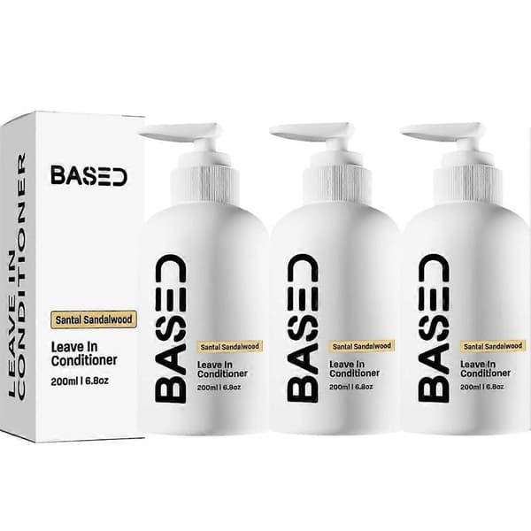 Based Bodyworks Leave-in Conditioner – Moisturizing and Strengthening Formula 3pcs