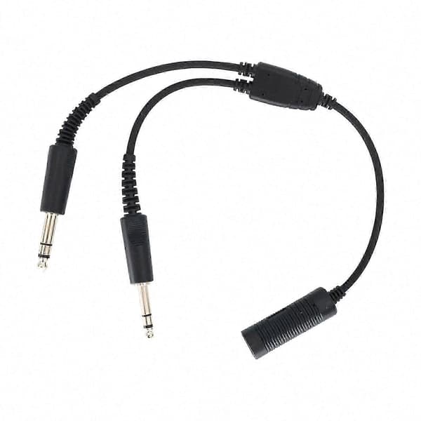 Airbus Headset Adapter 7.1mm til GA Dobbeltstik Kabel til Flyhovedtelefoner