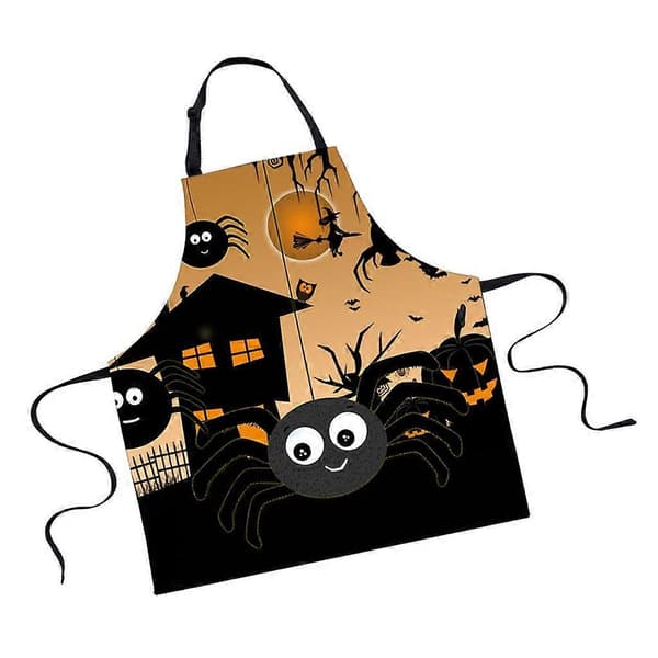 Halloween Kök Förkläde Klänning Vuxen Unisex Ärmlös Semesterpresent G