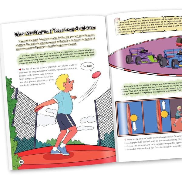 Comic Book Format for Teaching Math, Physics, and Chemistry, Designed to Stimulate Children's Interest in Learning
