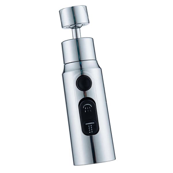 Extension Faucet Nozzle Adjustable Bathroom Sink Faucet Booster Universal Extender Quick Connect Silver