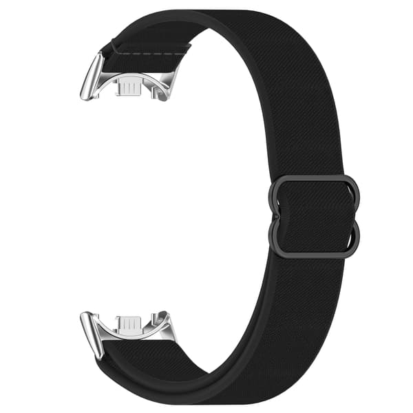 Xiaomi Mi Band 9/8/NFC Åndbart Nylonarmbånd Sort