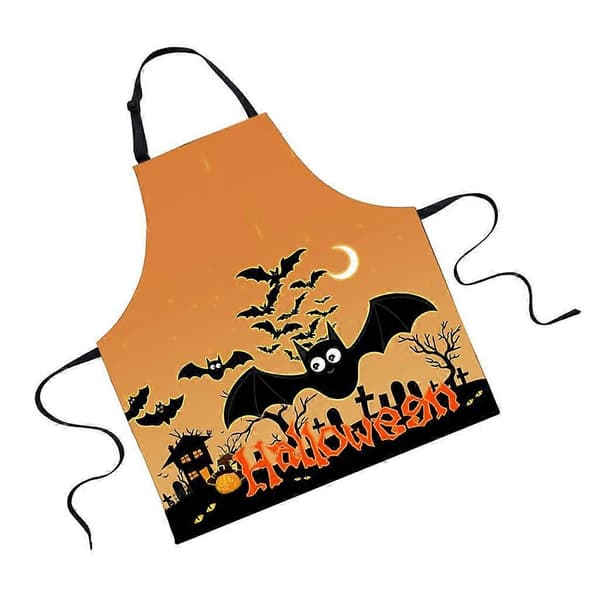 Halloween Kök Förkläde Klänning Vuxen Unisex Ärmlös Semesterpresent B