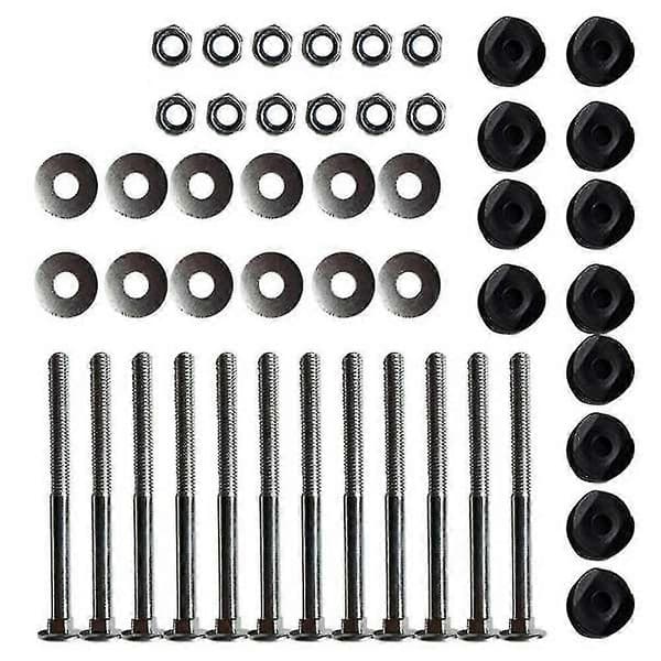 24 st Trampoline Screws, Galvanized Steel Screws, Screw Nut Kit, Trampoline Bottom Screws