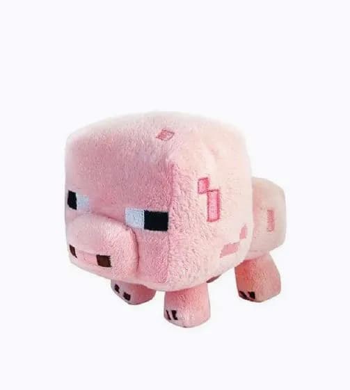 Minecraft Plush Pig, Pink Pig, 15cm Pig
