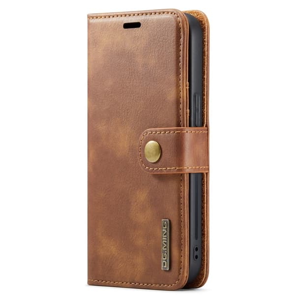 DG.MING 2-i-1 Magnetpung iPhone 15 Pro Cognac