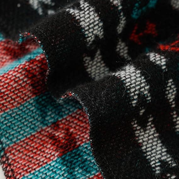1 stk sort fleece poncho damefrakke retro åben kvindelig vinter