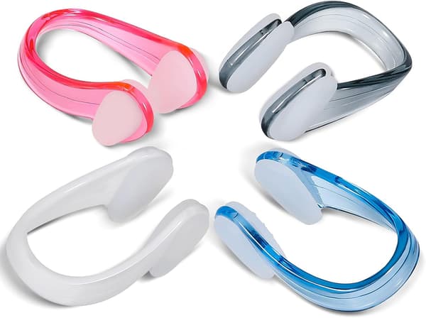 Earplugs & Nose Clip Set for Swimming Reusable Waterproof Ear N