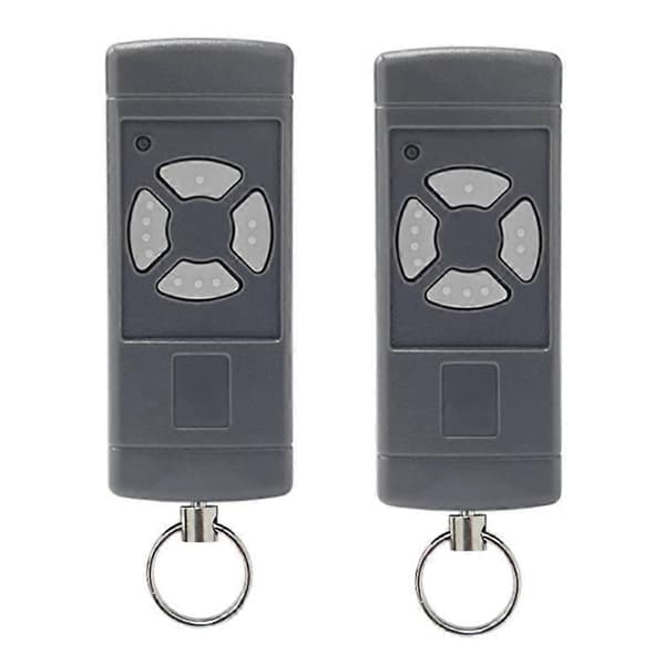 2-pack Garage Door Remote Control for HSE2-40, HS4-40, HSM4-40, Grey Buttons 40.685MHz Handheld Transmitter