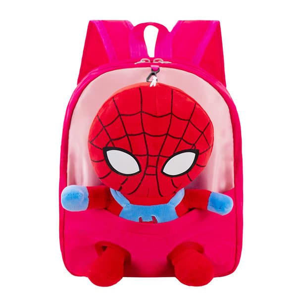 School Bag, Spider Doll Backpack, Preschool Backpack (Rose Red)