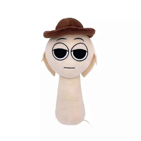 Sprunki-pehmolelu, Sprunki-leikkipehmolelu, Wenda Sprunki, Harmaa Sprunki, aikuisille ja lapsille beige
